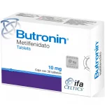 Butronin Methylphenidate 10 mg 30 tabs.