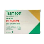 Tramacet  Acetaminophen and Tramadol 37.5/ 325 mg 20 tabs