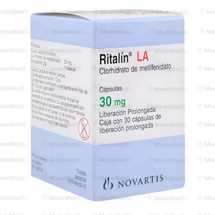 Ritalin LA Methylphenidate 40 mg 30 Tabs