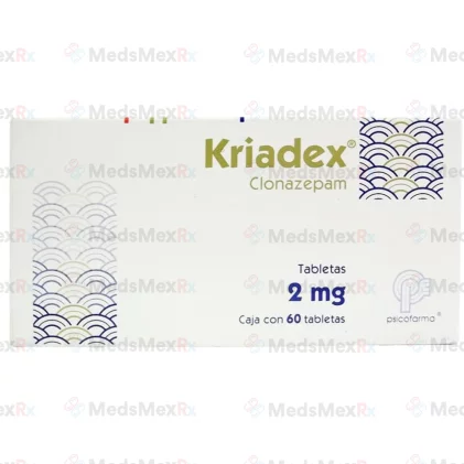 Kriadex Clonazepam 2 mg 60 tabs