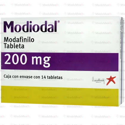 Provigil Modiodal Modafinil 200 mg 14 Tabs.